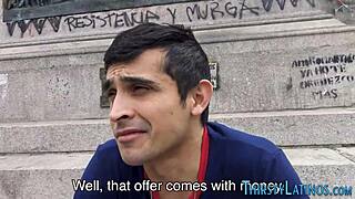 Gay Latino blowjob for facial 😏