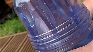 Fleshlight toy gets worked hard indoors. Then taken outside for public play!