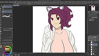 tanjiro's head swap in this hentai commission unfolds with intense anime action