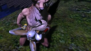 restless night furry yiff in forest, bent over riding big ass 😍