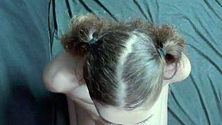 Damn! Curvy Teen Kneels for Massive Facial After Sloppy Deepthroat!