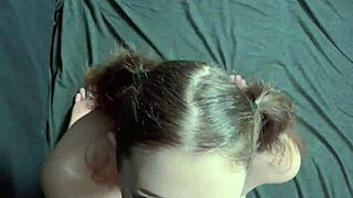 Damn! Curvy Teen Kneels for Massive Facial After Sloppy Deepthroat!