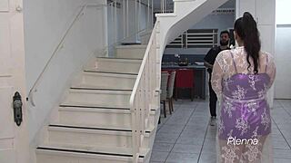 The Neighbor Called The Police To Stop Our Party, But We Sucked Him Too - Biella And Agatha Ludovino