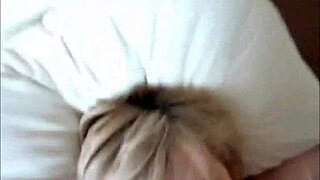 Blonde Grandma Blows Cock to Orgasm