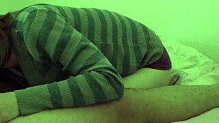 smoking cigarette while performing oral