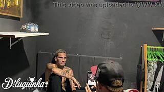 Brazilian photographer tries to seduce straight client, ends in hairy assfucking