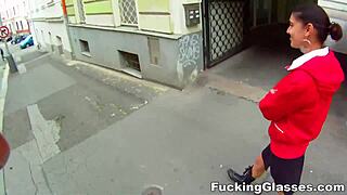 hey, bored cutie amala, getting fucked for cash in glasses porn