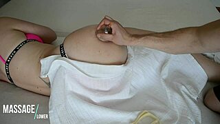 Vacuum Massage Turns Hot for European Amateur Babe's Big Booty Ass