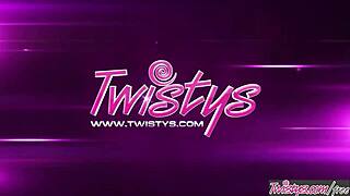 yo, check dani maze playing with herself in the kitchen