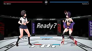 hey, wanna see cute ladies banging in this new hentai fight game?