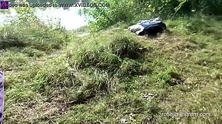 Is this cum and piss swallowing bitch for everyone at the lake? she asks provocatively