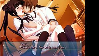 schoolgirl kissing in majikoi s kokoro-h1