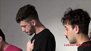 Latino Guys JOIN for CASH in Outdoor Action