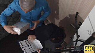 Skinny tattooed teen's casual pickup leads to intense rimming