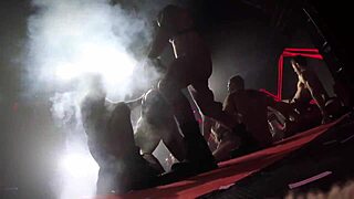 I joined porn stars for wild orgy at night club