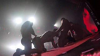 I joined porn stars for wild orgy at night club