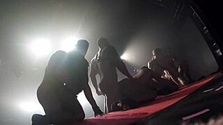 I joined porn stars for wild orgy at night club