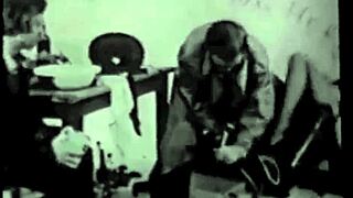 I’m stuck in this vintage bondage, hairy milf getting pounded hard.