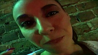 Cute Young Whore Sucks and Fucks Pole for Cash