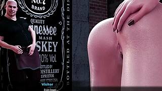 i give monica a footjob and rub her big cock in fashion business 15