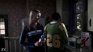 Supernatural Blonde Girl With Natural Tits Swims Intensely In Sexy Bikini