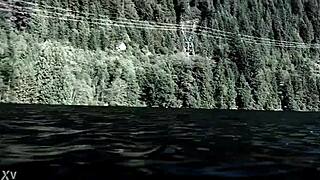 Supernatural Blonde Girl With Natural Tits Swims Intensely In Sexy Bikini