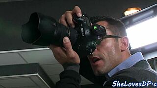 Classy Model Spitroasted in Wild Double Penetration