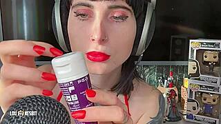 Jerking ASMR with Lou Nesbit and Lia Louise Dildo Play