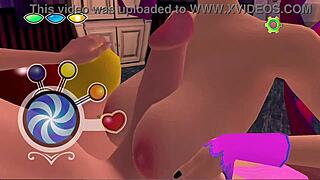 hot animated cutie with big titties fucks in 3d sex game