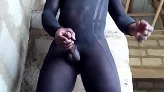 Successful massage after watching gay porn all day