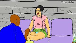 Lonely African nailcutter feels horny in animated fetish story