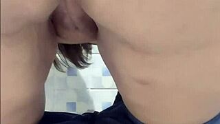 Mature Latina Ann Worships Ass in Bathroom