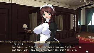 Maid-san in boin game scene 2.