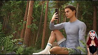 Dreamland Ep 14: Petite Naked Blonde Teases in See-Through Lingerie