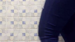 Mature Latina Ann Worships Ass in Bathroom