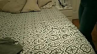 my pregnant latina roommate moaning as she bends over for stress-relieving pussy 😩