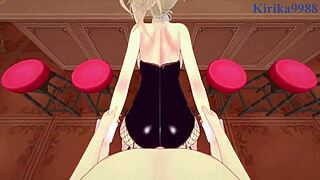 himiko toga and izuku midoriya getting intense in my hero academia hentai style