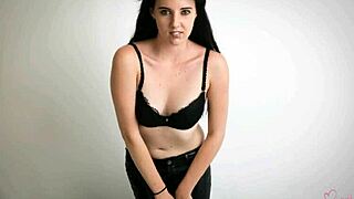 slutty teen 18+ posing in photoshoot, old man watching