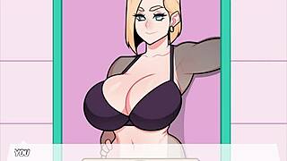 Hey, wanna see Android 18 in this hot parody game?