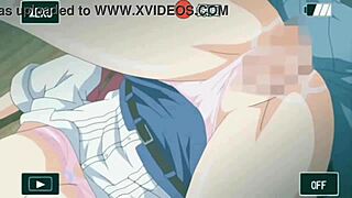 Intense hentai group scene with deepthroat and creampie