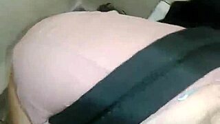 huge tits girlfriend takes intense cumshot in public bathroom