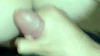 huge tits girlfriend takes intense cumshot in public bathroom