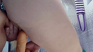 butt plug in milf's ass while bathing in shower?