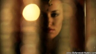 Seduction By Movement Featuring Indian Brunette Undressing