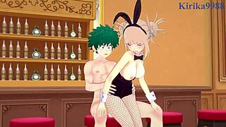 himiko toga and izuku midoriya getting intense in my hero academia hentai style