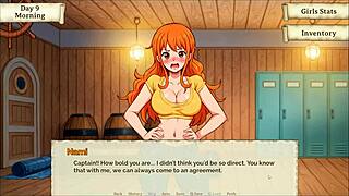 lusty buccaneers hentai nami strips for gold