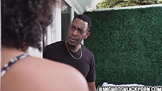 yo, i caught my friend’s bf jerking off, this black babe’s shocked