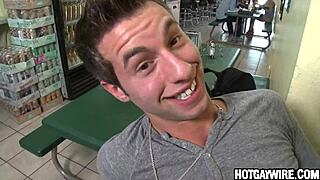 Two Hot Amateurs Fuck Secretly in Cafe with Hunk Cock Big Cock Gay Monster Cock