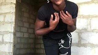 crazybitch tears off her clothes in a wild striptease for fans