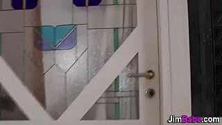 Euro teen gets rammed with upskirt blowjob and masturbation